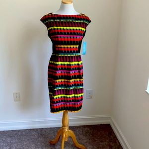 🎨London Times - graphic print shift dress🎨